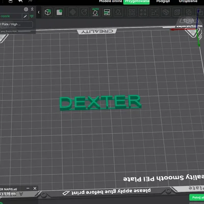 Bảng tên Dexter trang trí nhà mèo - Mẫu in 3D cá nhân hóa