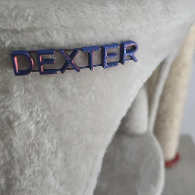 Bảng tên Dexter trang trí nhà mèo - Mẫu in 3D cá nhân hóa