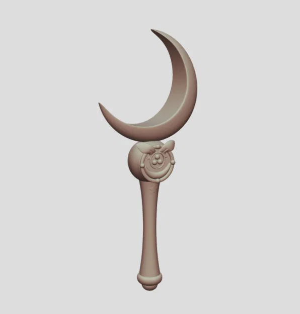 Mô hình gậy mặt trăng Sailor Moon Moon Stick cho Cosplay 3D - Image 1