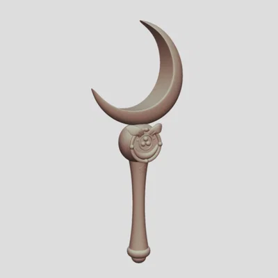 Mô hình gậy mặt trăng Sailor Moon Moon Stick cho Cosplay 3D