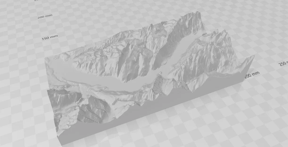 Mô hình địa hình 3D vùng hồ Thun và Brienz Thụy Sĩ - Image 1