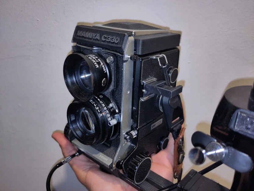 Cold-Shoe 90 Độ Adapter cho máy ảnh Mamiya C330 - Phụ kiện nhiếp ảnh 3D - Image 3