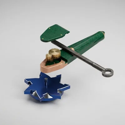 Con quay cơ khí (Spinning Top) tích hợp bệ phóng