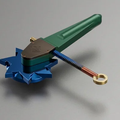 Con quay cơ khí (Spinning Top) tích hợp bệ phóng