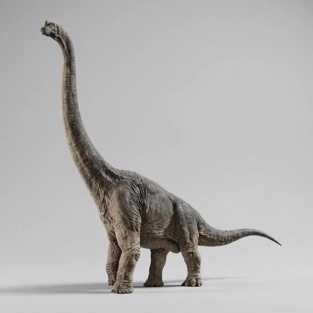 Mô hình 3D Khủng long cổ dài Brachiosaurus cực chất - Image 1