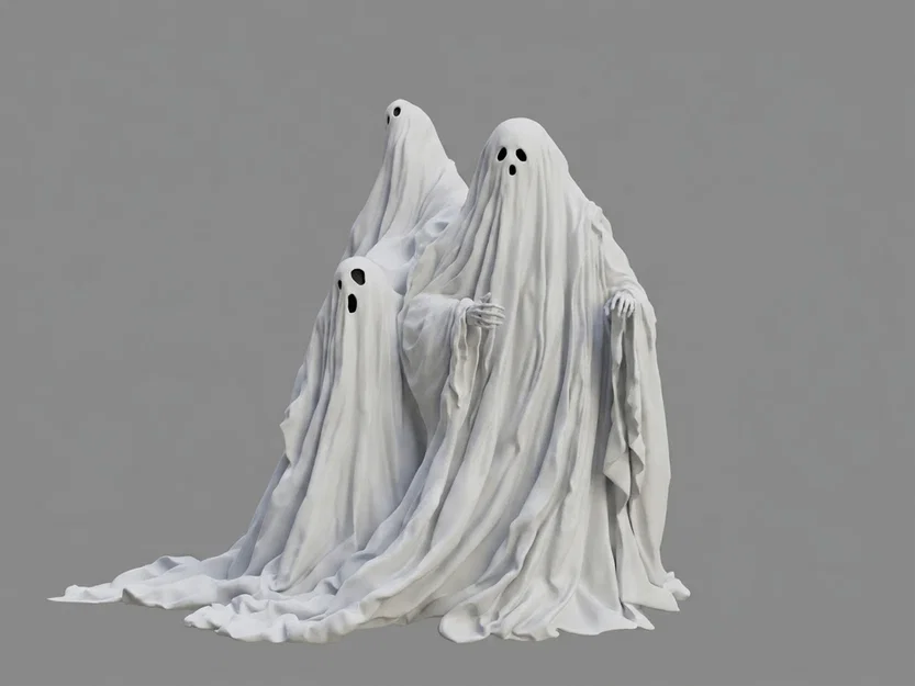 Mô hình 3D Băng Đảng Ma Quái (A Gang of Ghosts) - Trang trí Halloween - Image 1