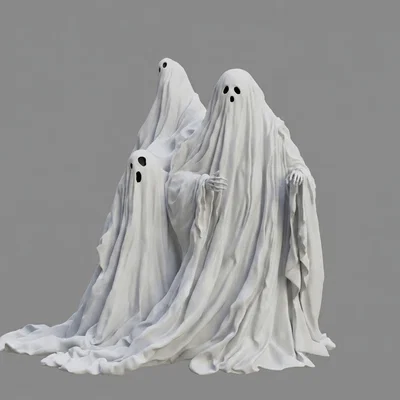 Mô hình 3D Băng Đảng Ma Quái (A Gang of Ghosts) - Trang trí Halloween
