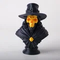 Tượng Quý Ông Đầu Lâu Vàng - Golden Skull Gentleman Bust - Thumbnail 2