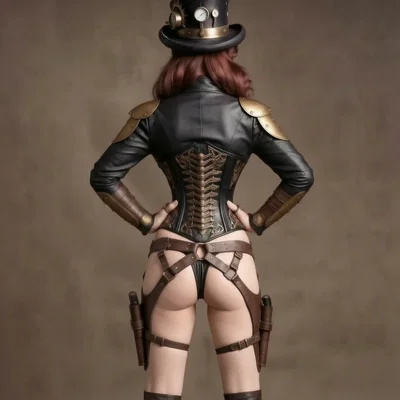 Mô hình Steampunk Beauty: Tượng nữ chiến binh nghệ thuật ấn tượng