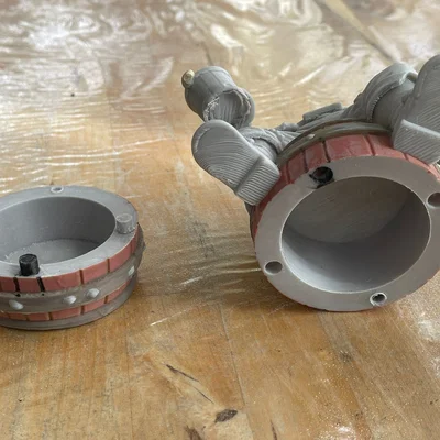 Mô hình tượng chú lùn Durf say rượu làm hộp giấu chìa khóa 3D