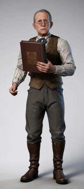 Mô hình 3D Leopold Strauss (Red Dead Redemption 2) chất lượng cao - Image 1
