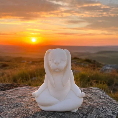 Chú thỏ thiền định (Meditating Rabbit)