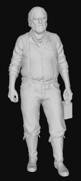 Mô hình Uncle Red Dead Redemption 2 (RDR2) chi tiết cho in 3D - Image 2