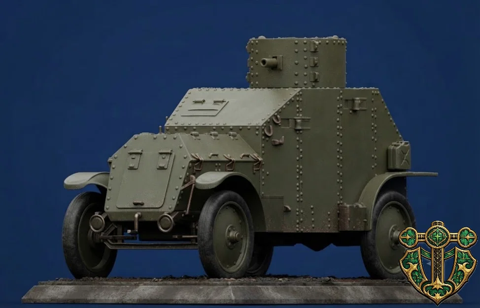 Mô hình in 3D xe bọc thép Mỹ thời Thế chiến I (WW1 Armored Car) - Image 2