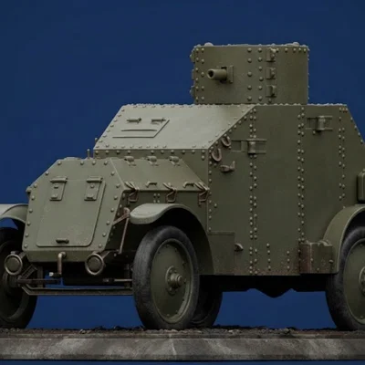Mô hình in 3D xe bọc thép Mỹ thời Thế chiến I (WW1 Armored Car)