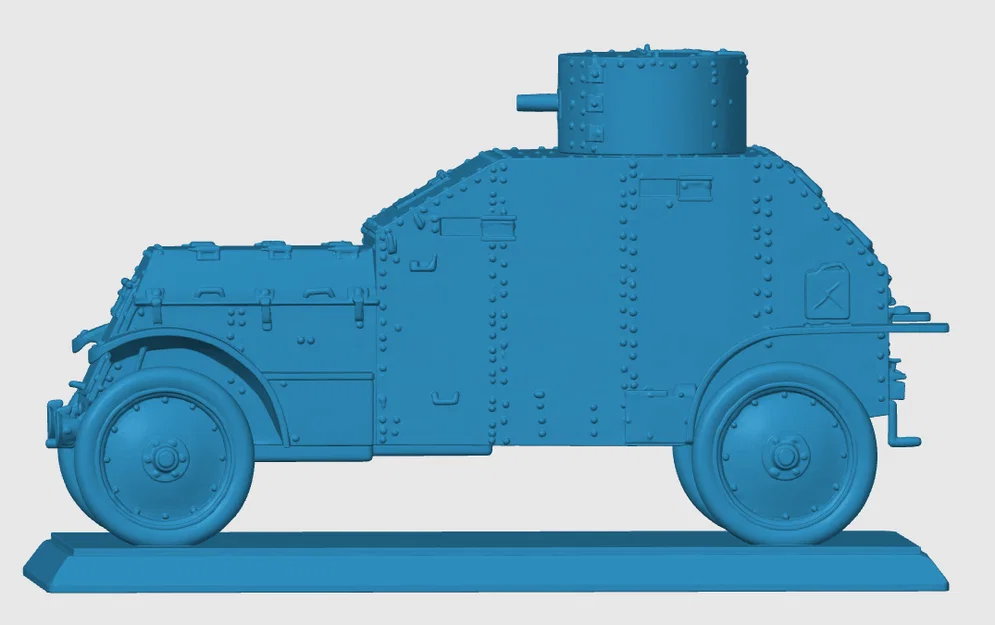 Mô hình in 3D xe bọc thép Mỹ thời Thế chiến I (WW1 Armored Car) - Image 3