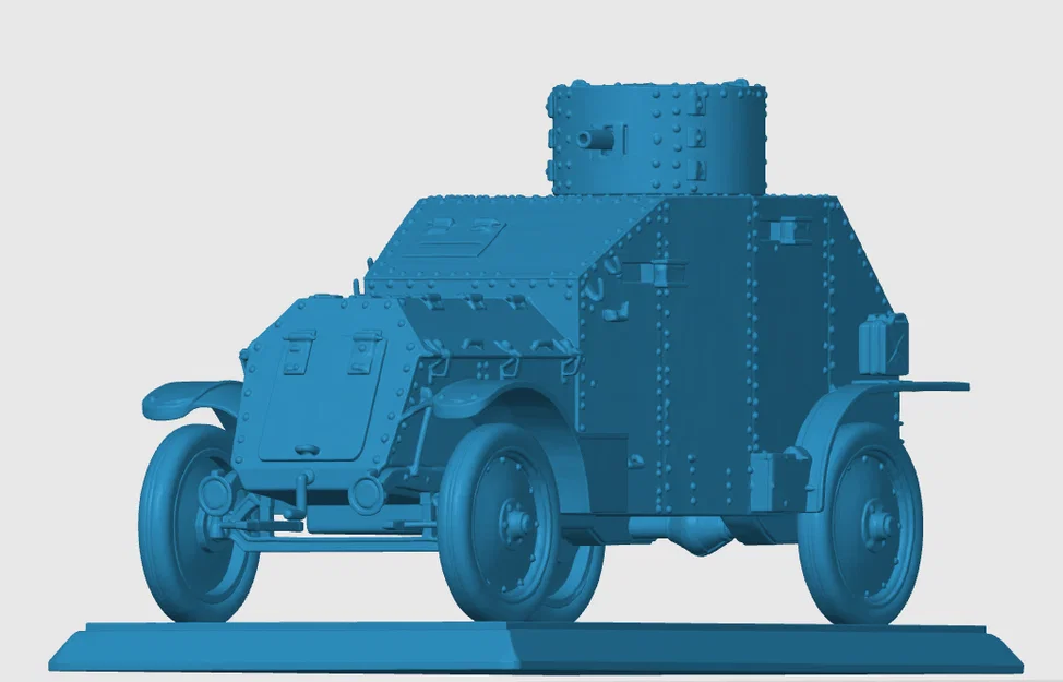Mô hình in 3D xe bọc thép Mỹ thời Thế chiến I (WW1 Armored Car) - Image 4