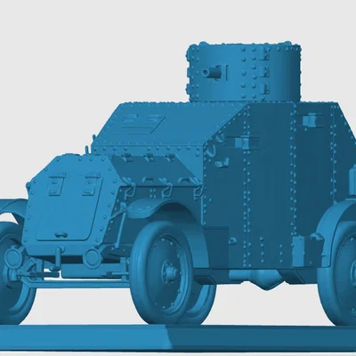 Mô hình in 3D xe bọc thép Mỹ thời Thế chiến I (WW1 Armored Car)