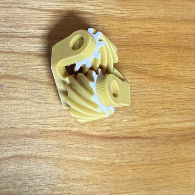 Mô hình Helix Gear Fidget - Đồ chơi bánh răng xoắn 3D giải trí