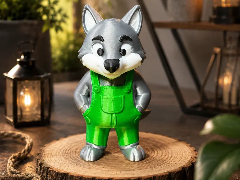 Gardener Wolf – Mô hình sói làm vườn đáng yêu để in 3D - Image 1