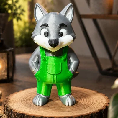 Gardener Wolf – Mô hình sói làm vườn đáng yêu để in 3D