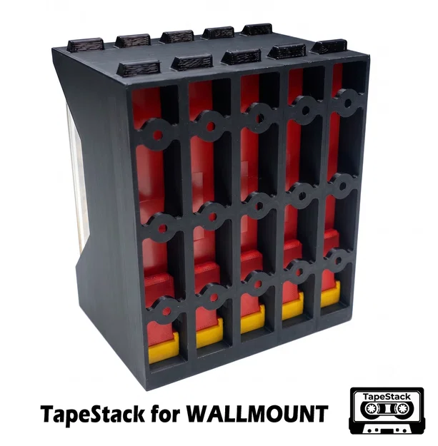 TapeStack WALLMOUNT RACK - Giá treo băng cassette với cơ chế PUSH-TO-PICK cực đã - Image 1