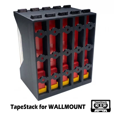 TapeStack WALLMOUNT RACK - Giá treo băng cassette với cơ chế PUSH-TO-PICK cực đã