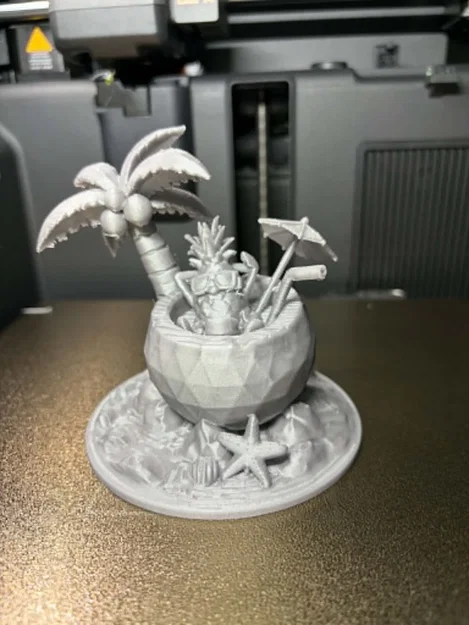 Mô hình in 3D: Khung cảnh thư giãn cùng quả dứa nhiệt đới - Image 2