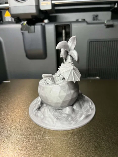 Mô hình in 3D: Khung cảnh thư giãn cùng quả dứa nhiệt đới - Image 3