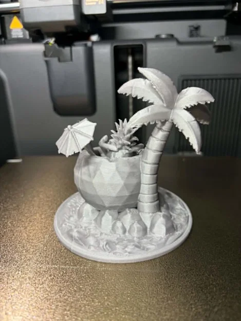 Mô hình in 3D: Khung cảnh thư giãn cùng quả dứa nhiệt đới - Image 5