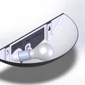 Đèn treo tường hình bán nguyệt (Halfmoon Wall Lamp) in 3D - Thumbnail 4