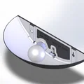 Đèn treo tường hình bán nguyệt (Halfmoon Wall Lamp) in 3D - Thumbnail 5