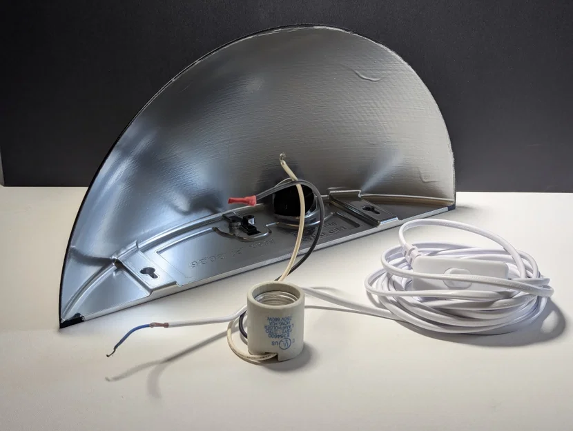Đèn treo tường hình bán nguyệt (Halfmoon Wall Lamp) in 3D - Image 6