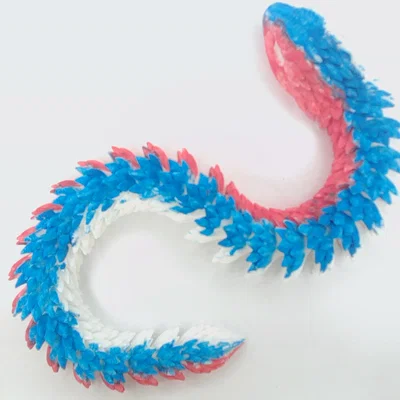 Mô hình rắn cử động (Articulated Snake) 3D dài 36cm siêu linh hoạt