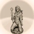 File STL Holy Priestess | Mô hình Nữ tu sĩ Fantasy | Figure nhựa chi tiết cao - Thumbnail 3