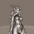 File STL Dragon Evoker | Mô hình nữ chiến binh rồng quyến rũ | Tượng Resin chi tiết cao - Thumbnail 3