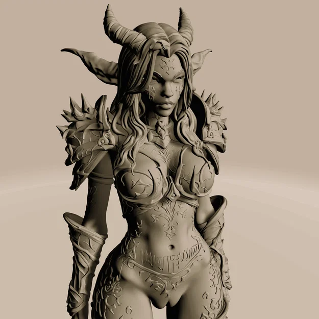 File STL Dragon Evoker Girl | Mô hình Dragonkin Fantasy Quyến Rũ | Tượng Resin Độ Chi Tiết Cao - Image 1