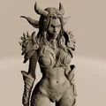 File STL Dragon Evoker Girl | Mô hình Dragonkin Fantasy Quyến Rũ | Tượng Resin Độ Chi Tiết Cao - Thumbnail 1