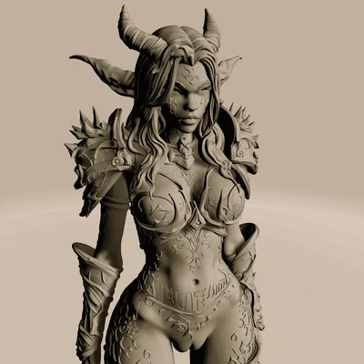 File STL Dragon Evoker Girl | Mô hình Dragonkin Fantasy Quyến Rũ | Tượng Resin Độ Chi Tiết Cao