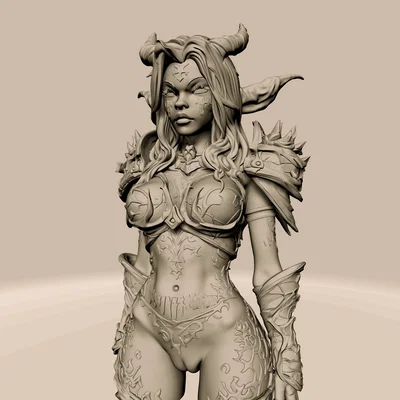 File STL Dragon Evoker Girl | Mô hình Dragonkin Fantasy Quyến Rũ | Tượng Resin Độ Chi Tiết Cao