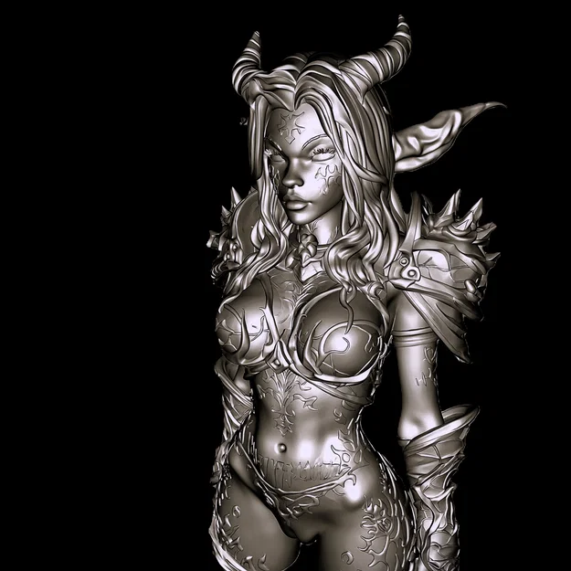 File STL Dragon Evoker Girl | Mô hình Dragonkin Fantasy Quyến Rũ | Tượng Resin Độ Chi Tiết Cao - Image 5