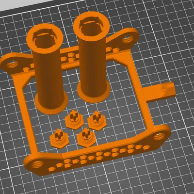 Giá đỡ cuộn nhựa 100mm kèm ống dẫn PTFE (Spool Holder)