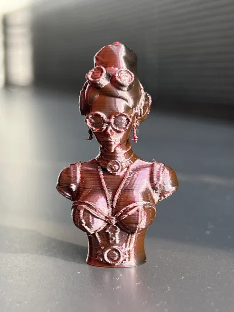 Tượng bán thân phụ nữ phong cách Steampunk - Image 2