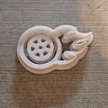 Khuôn Cắt Bánh Quy Hình Bánh Xe Rực Lửa (Flaming Wheel Cookie Cutter) - Thumbnail 1