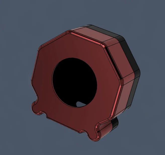 Vỏ hộp bảo vệ màn hình tròn 1.28 inch (GC9A01) in 3D - Image 1