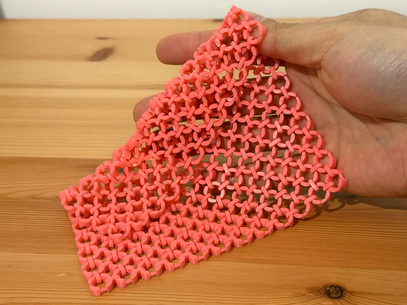 Loop Link Fidget Fabric - Mẫu in 3D vải xích linh hoạt - Image 2
