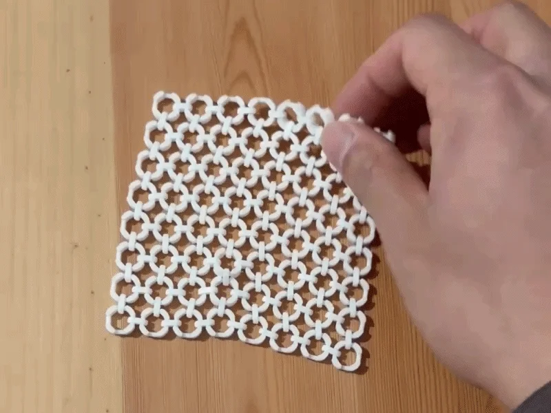 Loop Link Fidget Fabric - Mẫu in 3D vải xích linh hoạt - Image 5