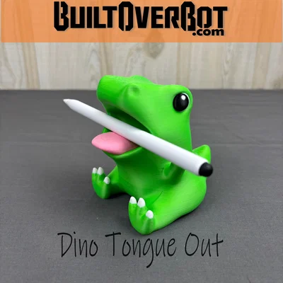 Mô hình 3D Dino Tongue Out: Chú khủng long giữ bút siêu đáng yêu