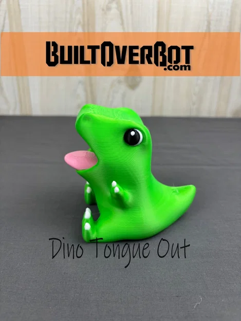 Mô hình 3D Dino Tongue Out: Chú khủng long giữ bút siêu đáng yêu - Image 2