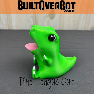 Mô hình 3D Dino Tongue Out: Chú khủng long giữ bút siêu đáng yêu